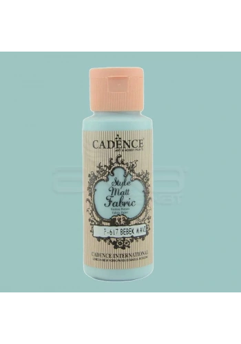 Cadence Style Matt Fabric Kumaş Boyası 59ml F617 Bebek Mavi-Baby Blue