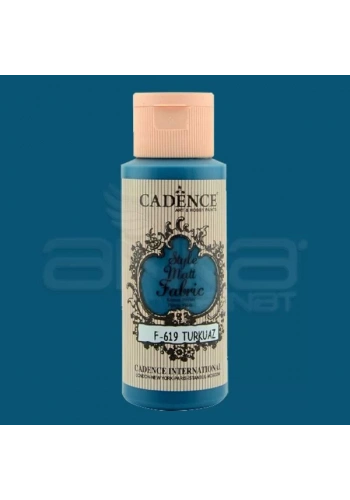 Cadence Style Matt Fabric Kumaş Boyası 59ml F619 Turkuaz-Turquoise