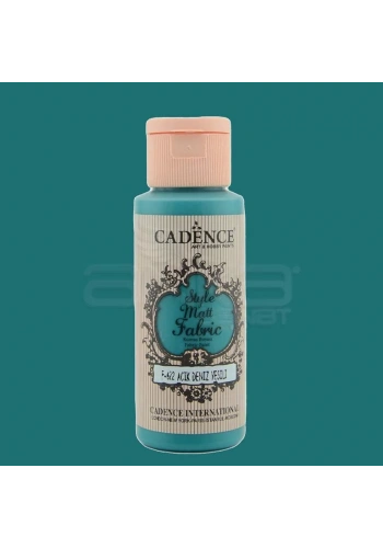 Cadence Style Matt Fabric Kumaş Boyası 59ml F622 Açık Deniz Yeşili-Light Sea Green