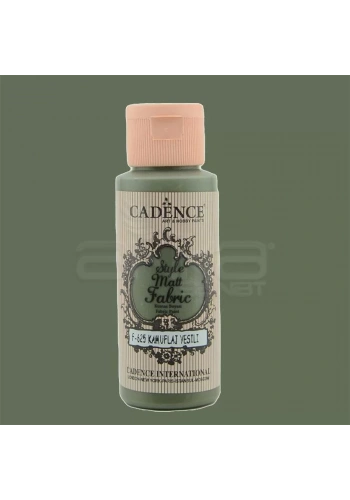Cadence Style Matt Fabric Kumaş Boyası 59ml F625 Kamuflaj Yeşili-Camuflage Green