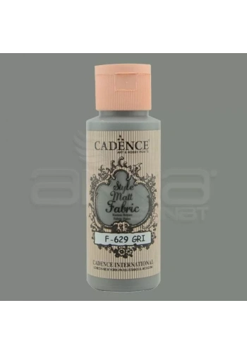Cadence Style Matt Fabric Kumaş Boyası 59ml F629 Gri-Gray