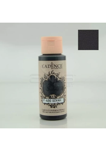 Cadence Style Matt Fabric Kumaş Boyası 59ml F630 Siyah-Black