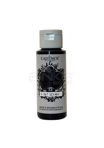 Cadence Style Matt Enamel E-367 Siyah-Black Cam & Porselen Boyası 59ml