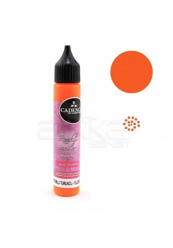 Cadence Renkli İnciler Boyutlu Boya 576 Fosforlu Turuncu 25ml