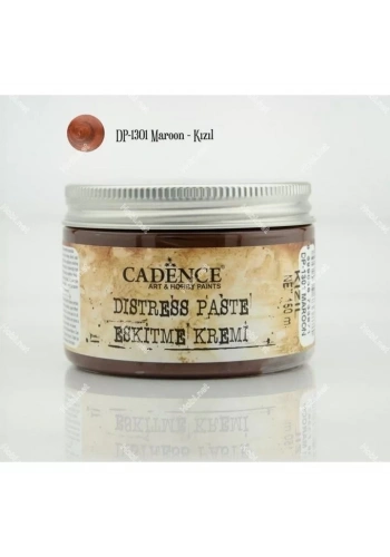 Cadence Distress Paste Eskitme Kremi DP-1301 Kızıl 150ml