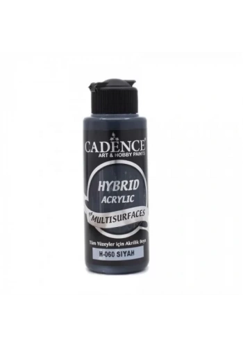 Cadence Hybrid Acrylic For Multisurfaces Tüm Yüzeyler İçin Akrilik Boya 120ml H060 Siyah