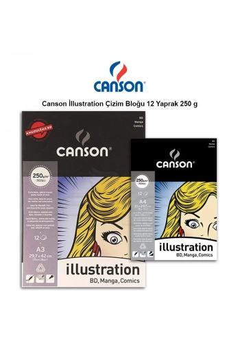 Canson İllustration Çizim Bloğu 12 Yaprak 250g