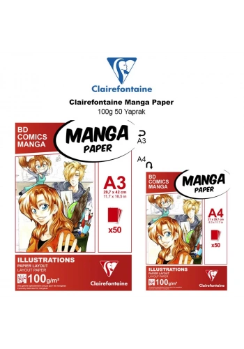 Clairefontaine Manga Paper 100g 50 Yaprak