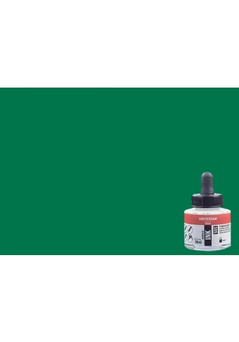 Talens Amsterdam Acrylic Ink 30ml 619 Permanent Green Deep