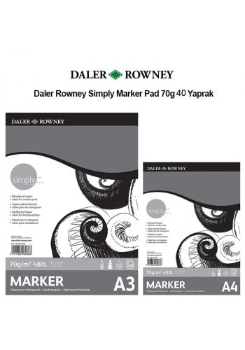 Daler Rowney Simply Marker Pad 70g 40 Yaprak