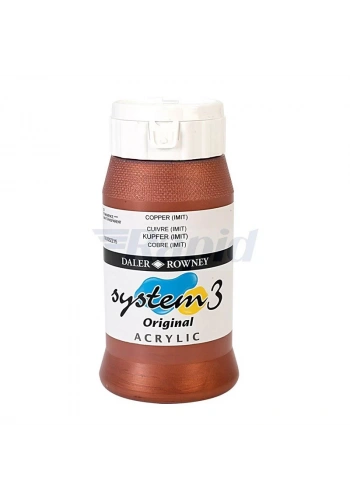 Daler Rowney System 3 Akrilik Boya 500ml 230 Copper