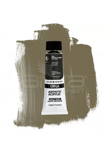Daler Rowney Cryla Artist Akrilik Boya 75ml 064 Middle Grey Seri A