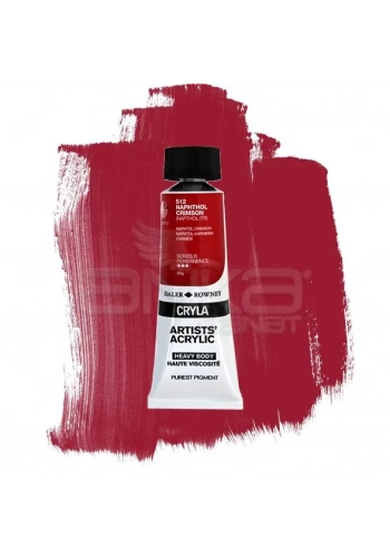 Daler Rowney Cryla Artist Akrilik Boya 75ml 512 Naphthol Crimson Seri B