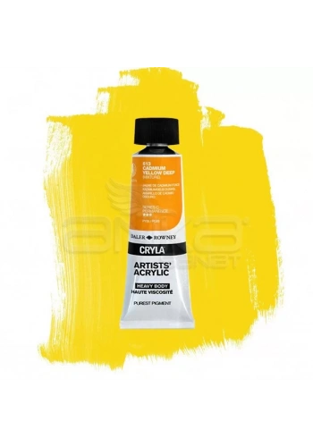 Daler Rowney Cryla Artist Akrilik Boya 75ml 613 Cadmium Yellow Deep Seri C