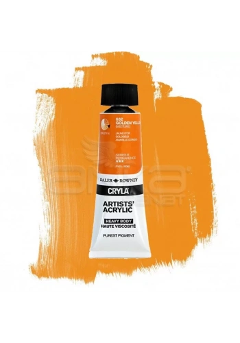 Daler Rowney Cryla Artist Akrilik Boya 75ml 632 Golden Yellow Seri B