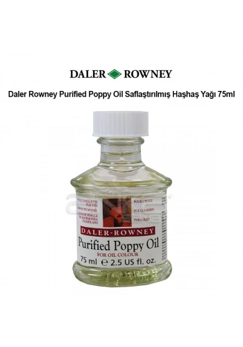 Daler Rowney Purified Poppy Oil Saflaştırılmış Haşhaş Yağı 75ml