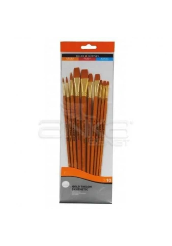 Daler Rowney Simply Gold Taklon Synthetic 10lu Fırça Seti 110