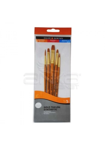 Daler Rowney Simply Gold Taklon Synthetic 5li Fırça Seti Kod:501