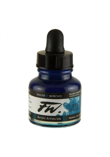 Daler Rowney FW Acrylic Artist Ink 29.5ml Cam Şişe Marine Blue 151