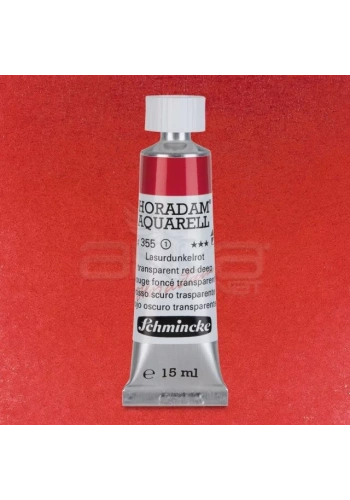 Schmincke Horadam Aquarell Tube 15ml Seri 1 Transparent Red Deep 355