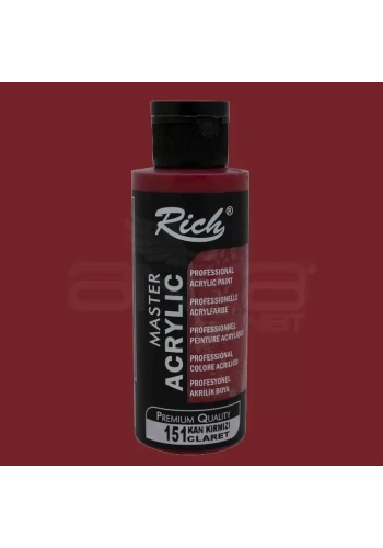Rich Master Akrilik Boya 120ml 151 Kan Kırmızı