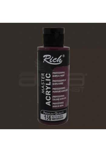 Rich Master Akrilik Boya 120ml 156 Koyu Bordo