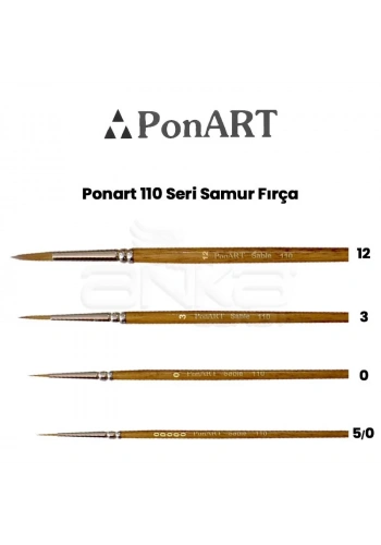 Ponart 110 Seri Samur Fırça