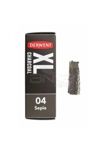 Derwent XL Charcoal Blocks Kalın Füzen 04 Sepia