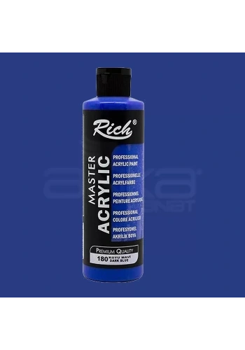 Rich Master Akrilik Boya 120ml 180 Koyu Mavi