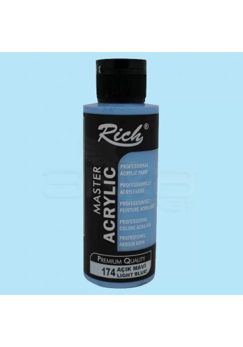 Rich Master Akrilik Boya 120ml 174 Açık Mavi