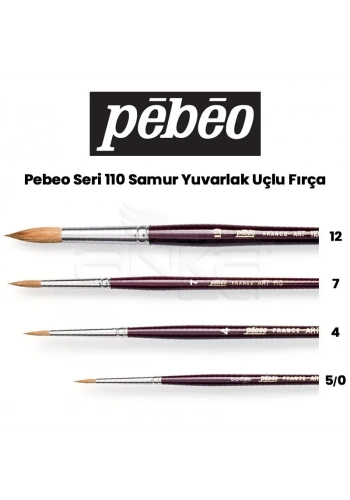 Pebeo 110 Seri Samur Sulu Boya Fırçası