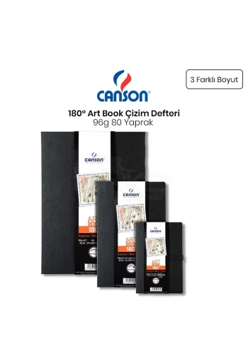 Canson 180° Art Book 96g 80 Yaprak