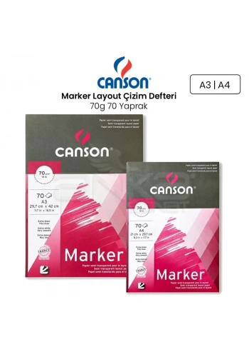 Canson Marker Layout Çizim Defteri 70g 70 Yaprak