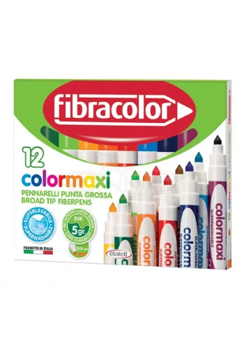 Fibracolor Colormaxi Keçeli Kalem 12 Renk
