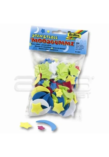 Folia Şekilli Eva Ay Yıldızlı 200 Adet No:2357