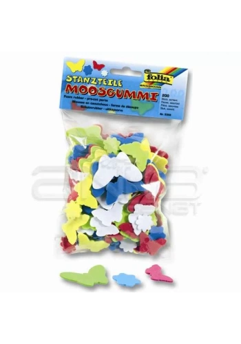 Folia Şekilli Eva Kelebekli Papatyalı 200 Adet No:2358