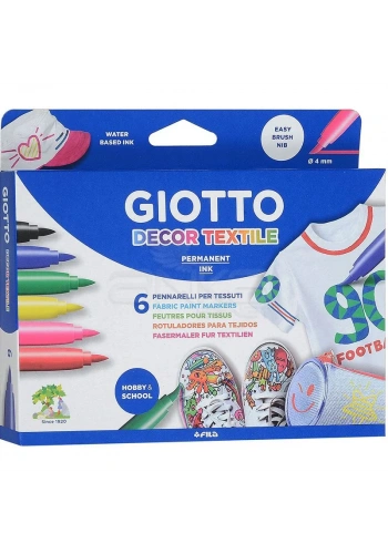 Giotto Decor Textile Kumaş Boyama Kalemi 6 Renk 494800