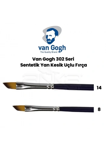 Van Gogh 302 Seri Sentetik Yan Kesik Uçlu Fırça