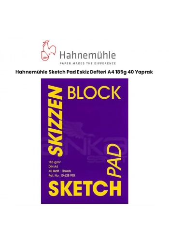 Hahnemühle Sketch Pad Eskiz Defteri A4 185g 40 Yaprak