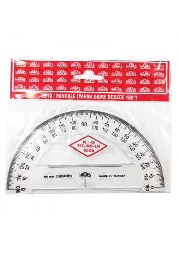 Hatas Plastik Minkale İletki  Yarım Daire 180 Derece 0910