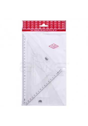 Hatas Teknik Okul Öğrenci Gönye Seti 26cm/60-45