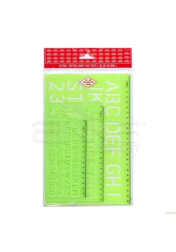 Hatas Büyük Harf Yazı Seti 10-20-30mm 02260