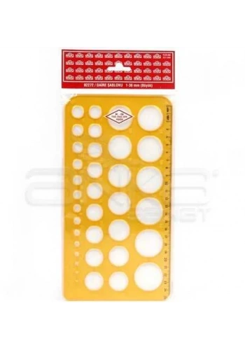 Hatas Daire Şablonu 1-36mm Büyük