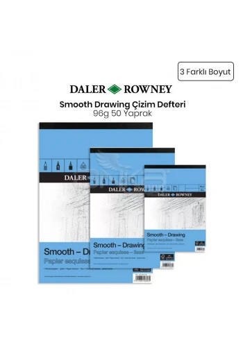 Daler Rowney Smooth Drawing Çizim Defteri 96g 50 Yaprak