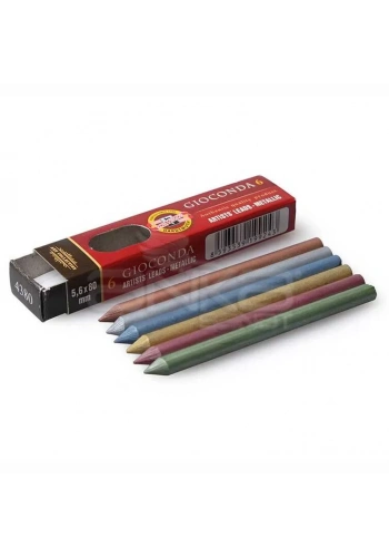 Koh-i-Noor Gioconda Portmin Uç 5.6 x 80mm Metalik Set 4380