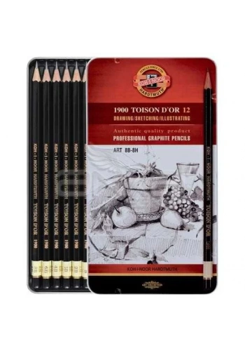 Koh-i-Noor 1900 Toison Dor 12 Dereceli Kalem Seti Art 8B-8H (1902)