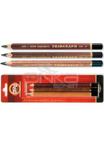 Koh-i-Noor Grafit Kalem Seti Triograph 3lü (2B-4B-6B)