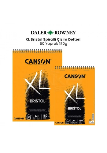 Canson XL Bristol Spiralli Çizim Defteri 180g 50 Yaprak
