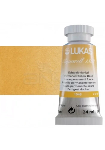 Lukas Aquarell 1862 Artist 24ml Sulu Boya 1048 Permanent Yellow Deep Seri 2