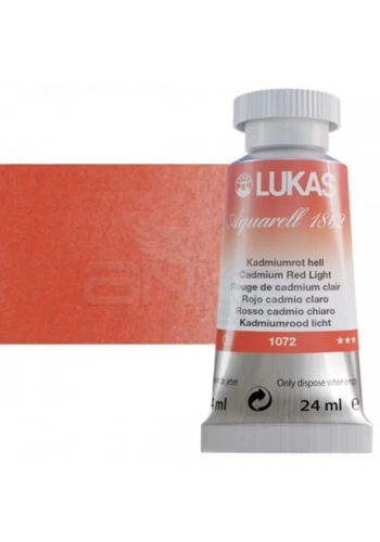 Lukas Aquarell 1862 Artist 24ml Sulu Boya 1072 Cadmium Red Light Seri 3